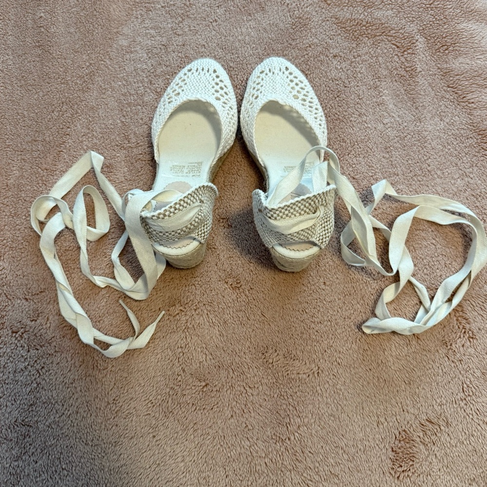 J. Crew Crochet Lace-up Mid-heel Espadrille - Picture 4 of 8